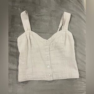 Abericrombie linen crop top